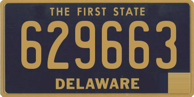 DE license plate 629663