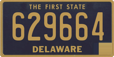 DE license plate 629664