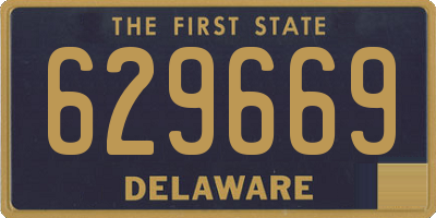 DE license plate 629669