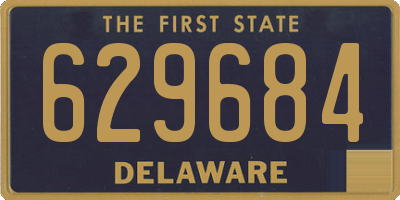 DE license plate 629684