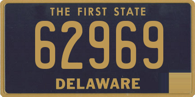DE license plate 62969