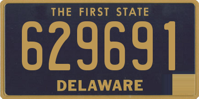 DE license plate 629691