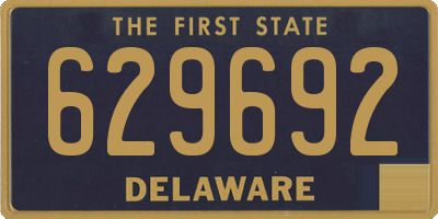 DE license plate 629692