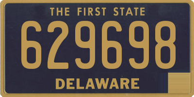 DE license plate 629698