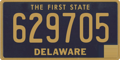 DE license plate 629705