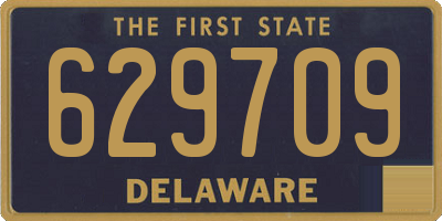 DE license plate 629709