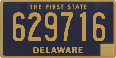 DE license plate 629716