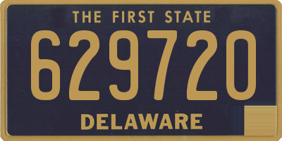 DE license plate 629720