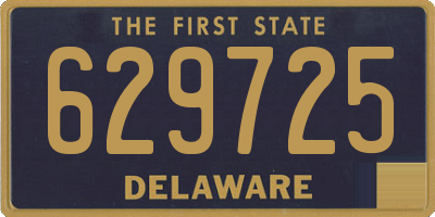 DE license plate 629725