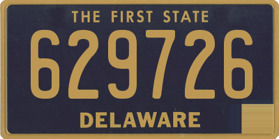 DE license plate 629726