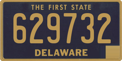 DE license plate 629732