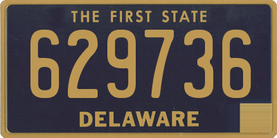 DE license plate 629736
