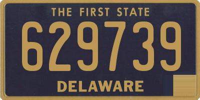 DE license plate 629739