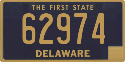 DE license plate 62974