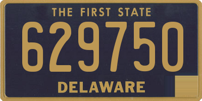 DE license plate 629750