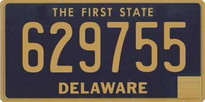 DE license plate 629755