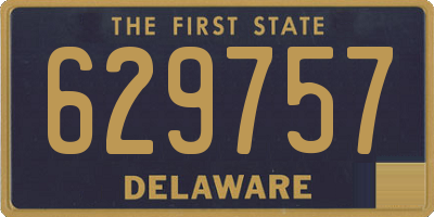DE license plate 629757