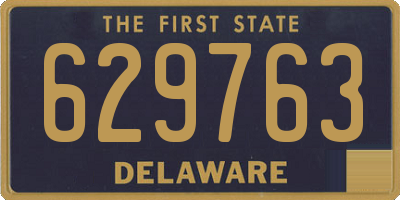 DE license plate 629763