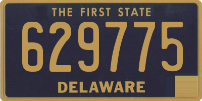 DE license plate 629775
