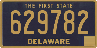 DE license plate 629782