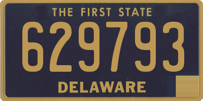 DE license plate 629793