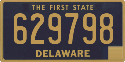 DE license plate 629798
