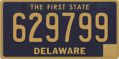 DE license plate 629799