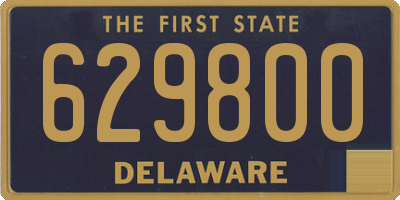 DE license plate 629800
