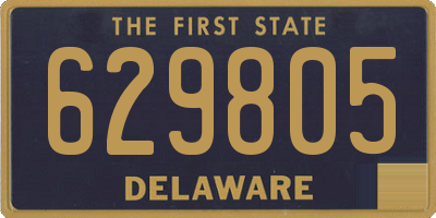 DE license plate 629805