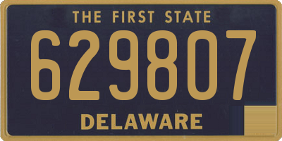 DE license plate 629807