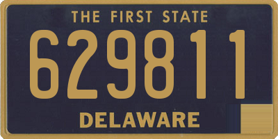 DE license plate 629811