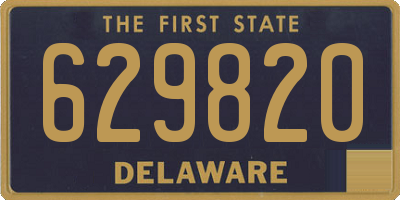 DE license plate 629820