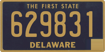DE license plate 629831