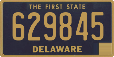 DE license plate 629845