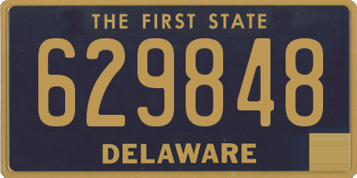 DE license plate 629848