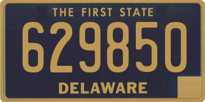 DE license plate 629850