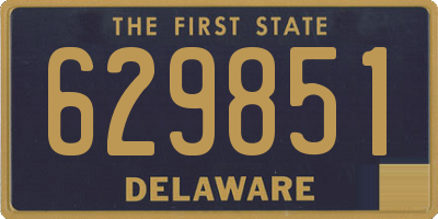 DE license plate 629851