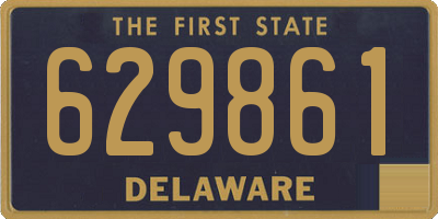 DE license plate 629861