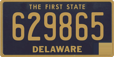 DE license plate 629865