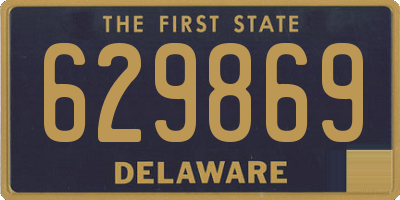 DE license plate 629869