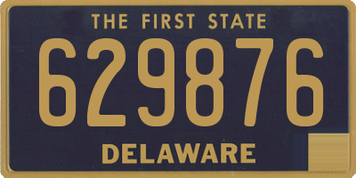 DE license plate 629876