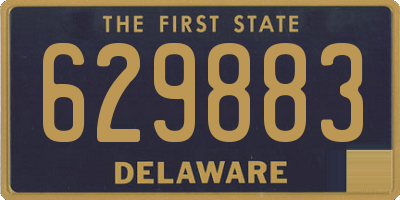 DE license plate 629883