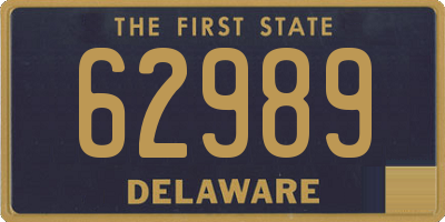 DE license plate 62989