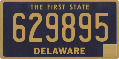 DE license plate 629895