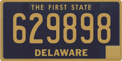 DE license plate 629898