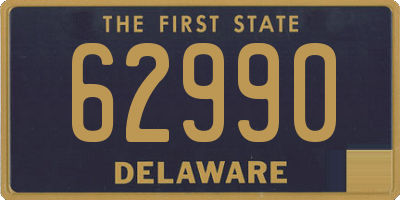 DE license plate 62990