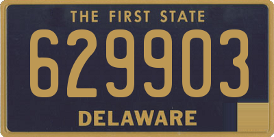 DE license plate 629903