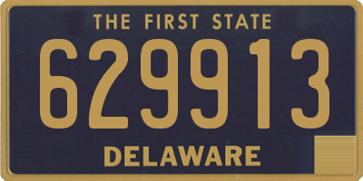 DE license plate 629913