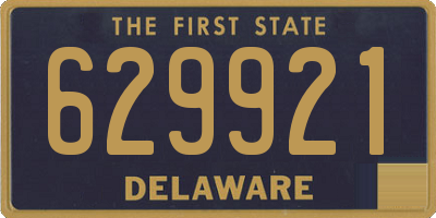 DE license plate 629921