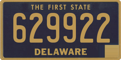 DE license plate 629922